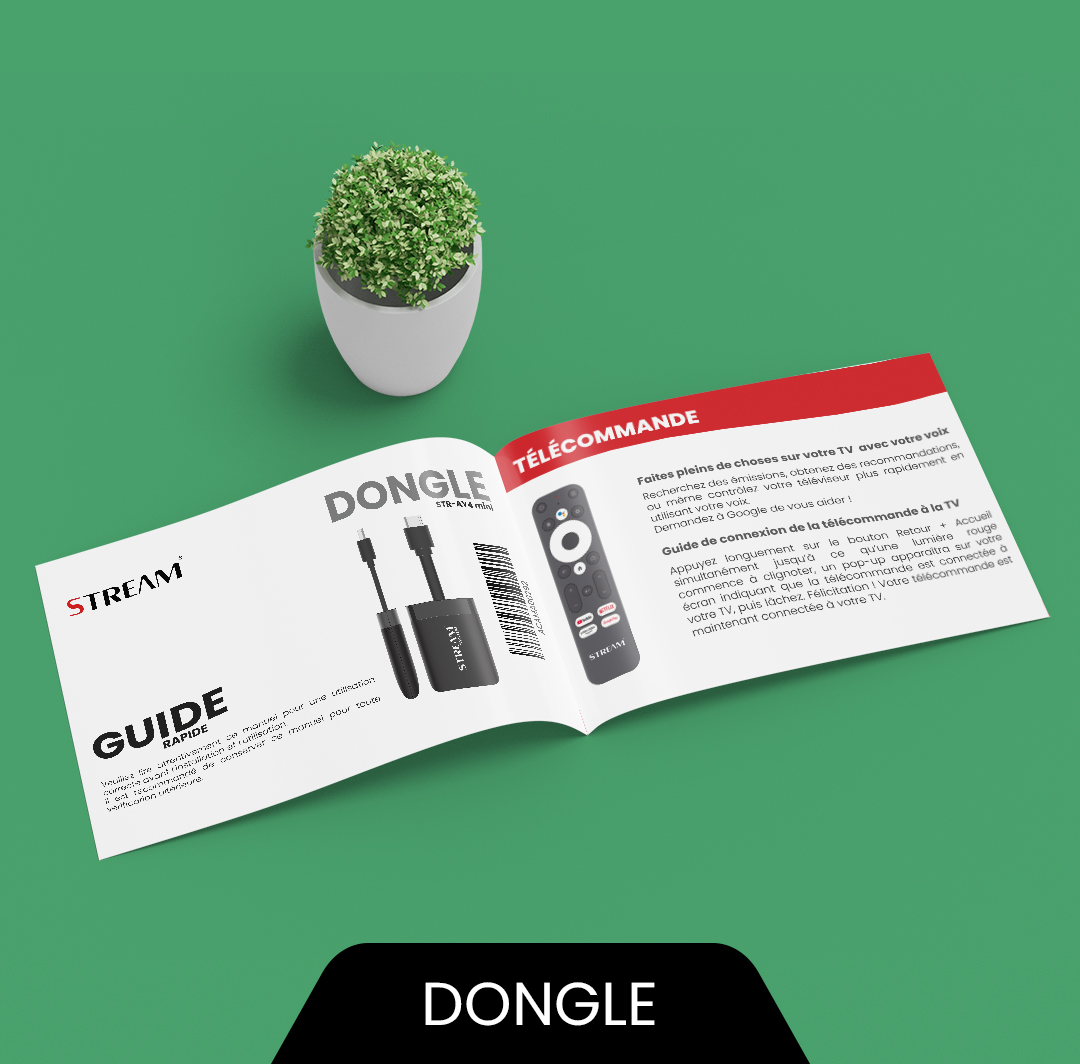 Manuel utilisateur Dongle Android TV